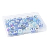 40Pcs 20 Styles Blue Series Resin European Beads RPDL-FS0001-02-6