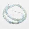 Natural Aquamarine Beads Strands G-F547-24-2