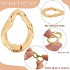 6Pcs Brass Spring Gate Clasps FIND-SC0020-67D-6