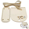 1 Bag Handmade PU Leather Crochet Shoulder Bag Accessories Kits DIY-CL0001-04B-1