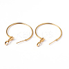 Brass Hoop Earrings EC108-1NFG-2
