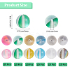 150Pcs 6 Colors Synthetic Moonstone Beads G-PA0001-02-2