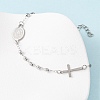 Religion 304 Stainless Steel Link Bracelets LS-BJEW-F524-05A-P-4