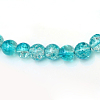 Baking Paint Crackle Glass Beads Strands X-CCG-S001-10mm-06-3