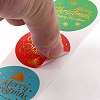 Christmas Themed Flat Round Roll Stickers LS-DIY-B045-17B-5