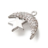 Brass Micro Pave Cubic Zirconia Pendants KK-Q035-06P-2