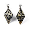 Natural Dalmatian Jasper Pendants G-N326-107H-2