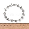 Tarnish Resistant 304 Stainless Steel Link Chain Bracelets X-BJEW-Z011-09P-3