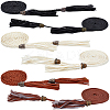 5Pcs 5 Styles PU Leather Wrap Around Chain Belt AJEW-CP0008-15-1