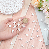 400Pcs Opaque Acrylic Beads SACR-GO0001-01-3