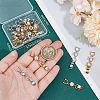 6 Pcs 2 Colors Extender Clasps Brass Micro Pave Cubic Zirconia Fold Over Extension Clasps FIND-BBC003-55B-3