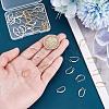 40Pcs 2 Colors Brass Earring Hooks KK-UN0004-59-4