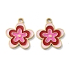 Ion Plating(IP) 304 Stainless Steel Enamel Pendants STAS-P339-16G-01-1