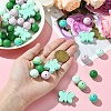 Round & Butterfly Silicone Focal Beads SIL-YW0001-35-5