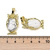 Natural Howlite Pendant KK-F887-02G-06-3