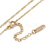 Ion Plating(IP) 304 Stainless Steel Cable Chain Necklaces NJEW-G081-07G-3