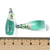 Transparent Resin Pendants RESI-D074-03B-3
