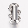 Tarnish Resistant 304 Stainless Steel Slide Lock Clasps STAS-P100-24P-1