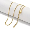 Ion Plating(IP) 304 Stainless Steel Curb Chain Necklaces NJEW-R266-03G-2