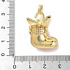 Christmas Brass Micro Pave Cubic Zirconia Pendants LS-KK-K305-07F-02-3