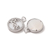 Brass Pendants Pave Shell KK-L208-75P-2