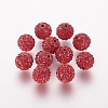 Polymer Clay Rhinestone Beads X-RB-K050-10mm-C22-1