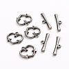 Tarnish Resistant 304 Stainless Steel Toggle Clasps STAS-D142-06A-P-1