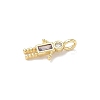Brass Micro Pave Cubic Zirconia Pendants ZIRC-I356-17G-A10-2