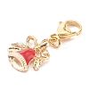 Christmas Theme Alloy Enamel Pendants HJEW-JM00427-02-2