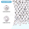 500Pcs Plating Acrylic Beads PACR-SP0001-09A-2