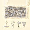 38Pcs 19 Styles Alloy Pendants FIND-FS0003-89-8
