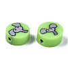 Handmade Polymer Clay Beads CLAY-N008-036D-3