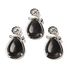 Natural Obsidian Pendants G-A031-02P-03-1
