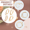 8Pcs 4 Style Brass Cubic Zirconia Leverback Earring Findings Sets KK-NB0003-31-5
