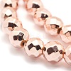 Electroplate Non-magnetic Synthetic Hematite Beads Strands G-L485-03D-LRG-2