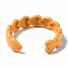 Spray Painted Brass Cuff Rings RJEW-S044-143-4