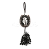 Natural Obsidian Chip Tree of Life Pendants Decoration G-F733-06H-2