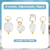 40Pcs 4 Styles Natural Cultured Freshwater Pearl Pendants PALLOY-PH01713-2
