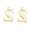 PVD Vacuum Plating  304 Stainless Steel Charms STAS-H112-S-G-1