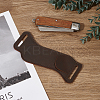 Wave Shaped Cowhide Knife Sheaths AJEW-WH0314-618-7