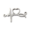 Non-Tarnish 304 Stainless Steel Connector Charms STAS-P344-01P-1