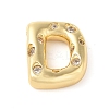 Brass Micro Pave Clear Cubic Zirconia Pendant KK-Z046-01G-D-1
