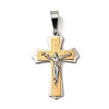 304 Stainless Steel Pendants STAS-K250-31GP-1
