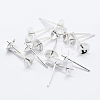 925 Sterling Silver Stud Earring Findings X-STER-K167-027D-S-2