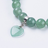 Natural Green Aventurine Stretch Bracelets BJEW-F308-34A-2