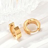 304 Stainless Steel Polishing Effect Hoop Earrings EJEW-M001-40C-G-3