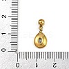 304 Stainless Steel Cubic Zirconia Pendants STAS-L296-12G-3