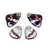 Transparent Epoxy Resin Butterfly Wing Pendants RESI-N045-06A-1