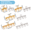   32Pcs 8 Style 304 Stainless Steel Chandelier Component Links STAS-PH0004-64-2