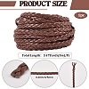 5M 3-Ply PU Leather Braided Cord LC-GF0001-12B-2